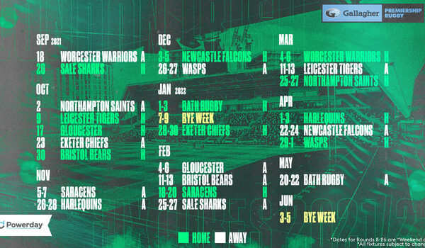 2021/22 Gallagher Premiership fixtures released!